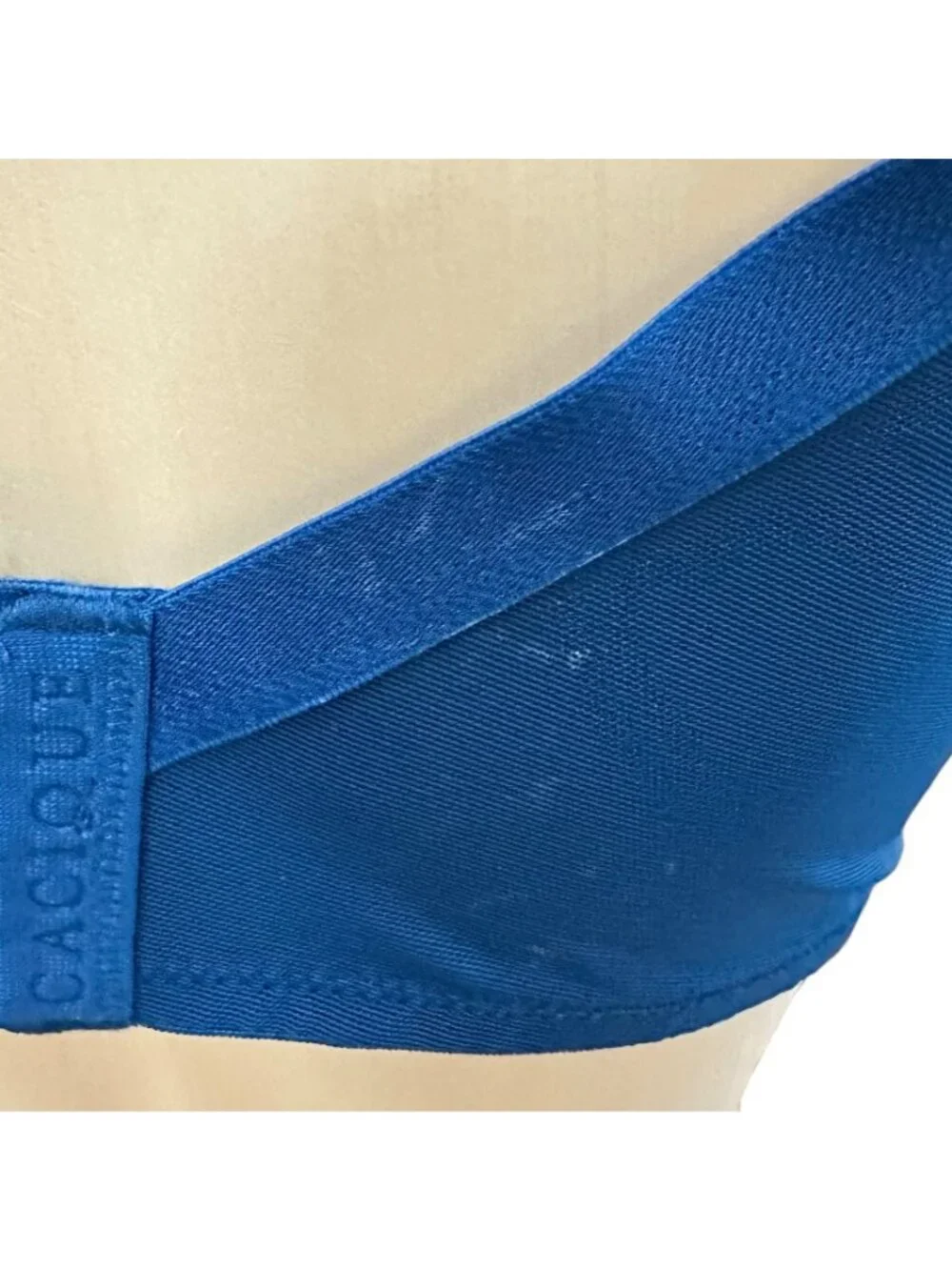 Cacique NWT Blue Modern Lace Underwire Bra 38D - Picture 4 of 9